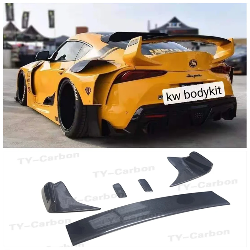 Real Carbon Fiber & FPR Primer Car Rear Trunk Lip Spoiler Splitters Wing Fits For Toyota SUPRA 2019 2020 2021 2022
Real Carbon Fiber & FPR Primer Car Rear Trunk Lip Spoiler Splitters Wing Fits For Toyota SUPRA 2019 2020 2021 2022