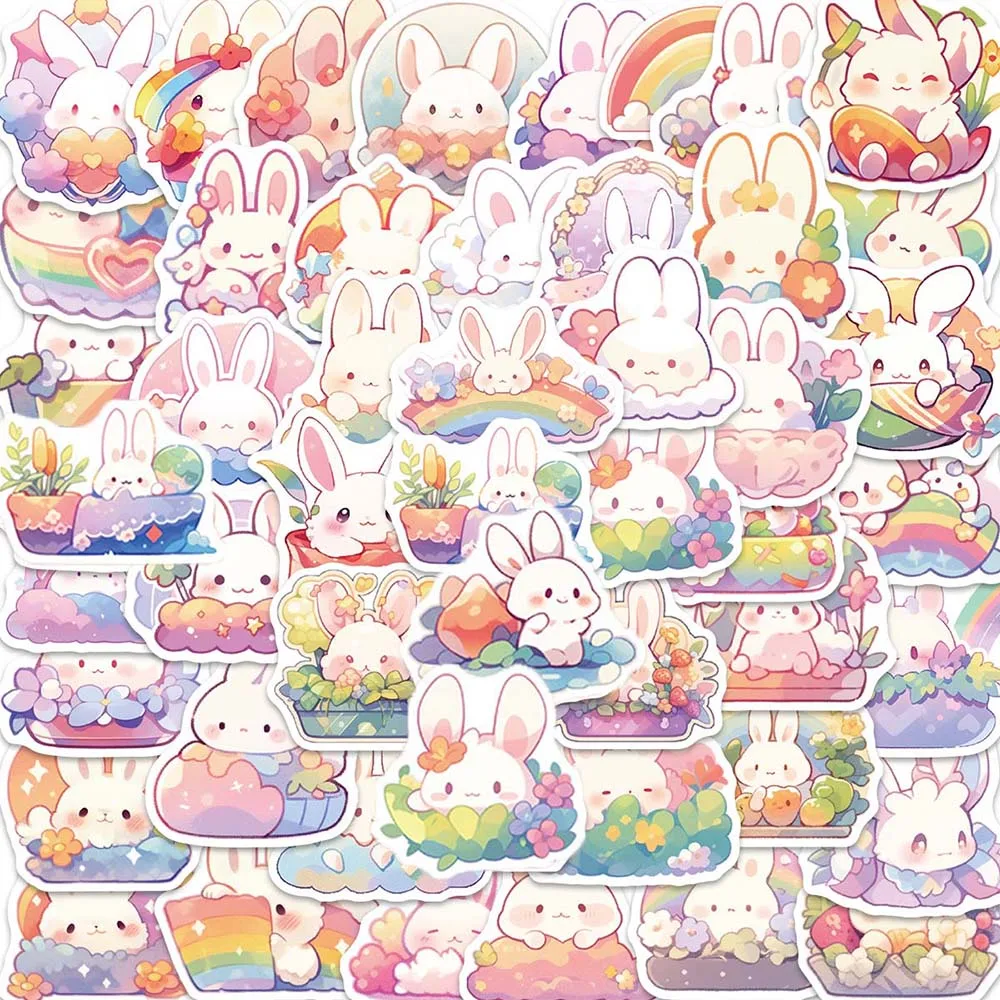 50pcs Cartoon rainbow rabbit DIY Graffiti Stickers Pack for Kid Laptop Scrapbooking Phone Stationery Diary Wall Car Kids Decals
50pcs Cartoon rainbow rabbit DIY Graffiti Stickers Pack for Kid Laptop Scrapbooking Phone Stationery Diary Wall Car Kids Decals