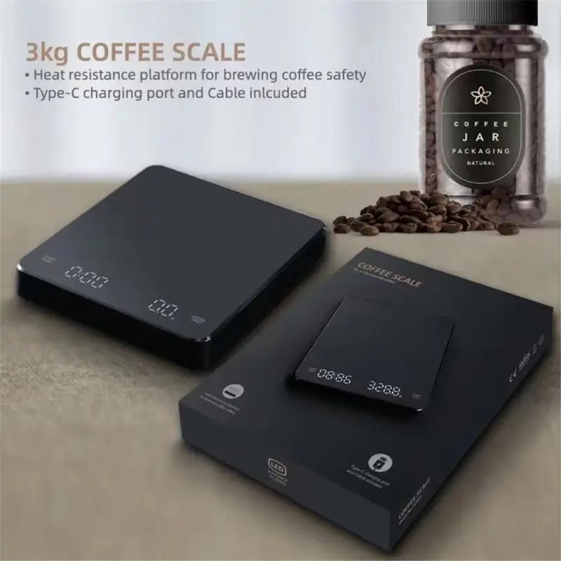 Usb Weighing Scale Led Digital Smart Electronic Scales Mini Timing Kitchen Food Scale For Home High Precision Drip Coffee Scale
Usb Weighing Scale Led Digital Smart Electronic Scales Mini Timing Kitchen Food Scale For Home High Precision Drip Coffee Scale