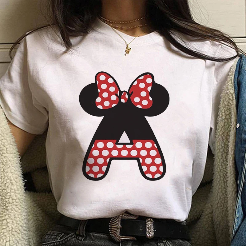 Disney Mickey Mouse Letter Print T-shirt Women Harajuku Aesthetics Whirte Top Tshirt 2022 New Summer Fashion Kpop Female T Shirt
Disney Mickey Mouse Letter Print T-shirt Women Harajuku Aesthetics Whirte Top Tshirt 2022 New Summer Fashion Kpop Female T Shirt