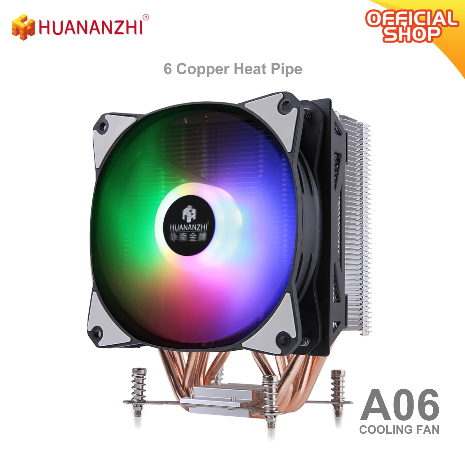 HUANANZHI A06 6 медная тепловая труба, светодиодный кулер для процессора, охлаждающий вентилятор, тихий радиатор, один вентилятор, Охлаждающий радиатор
HUANANZHI A06 6 медная тепловая труба, светодиодный кулер для процессора, охлаждающий вентилятор, тихий радиатор, один вентилятор, Охлаждающий радиатор