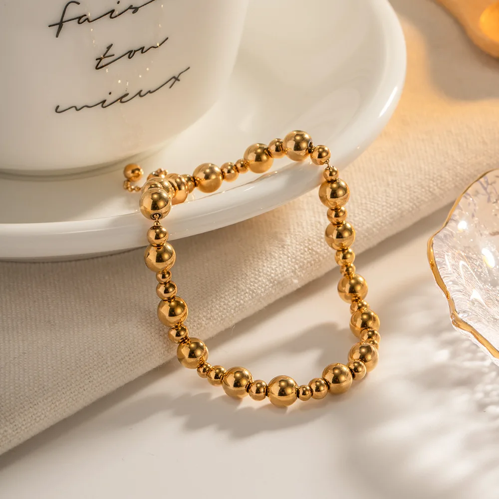Gold-plated Stainless Steel Women's Female Bracelet Stylish Light Luxury French Jewelry For Girl
Gold-plated Stainless Steel Women's Female Bracelet Stylish Light Luxury French Jewelry For Girl