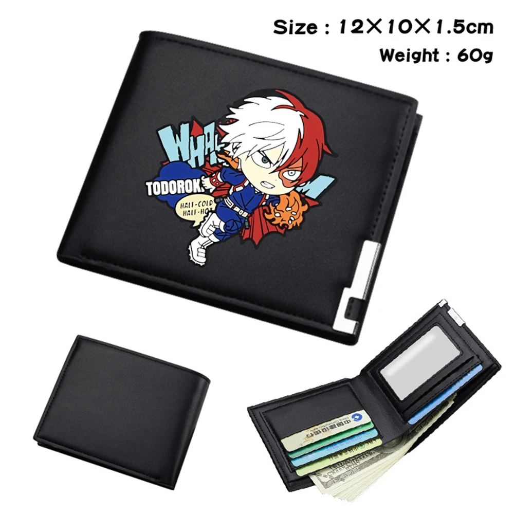 Anime My Hero Academia Pu Wallet Short Black Bifold Leather Photo Card Pack Coin bag Student Unisex Cartoon Casual Purses Gifts
Anime My Hero Academia Pu Wallet Short Black Bifold Leather Photo Card Pack Coin bag Student Unisex Cartoon Casual Purses Gifts