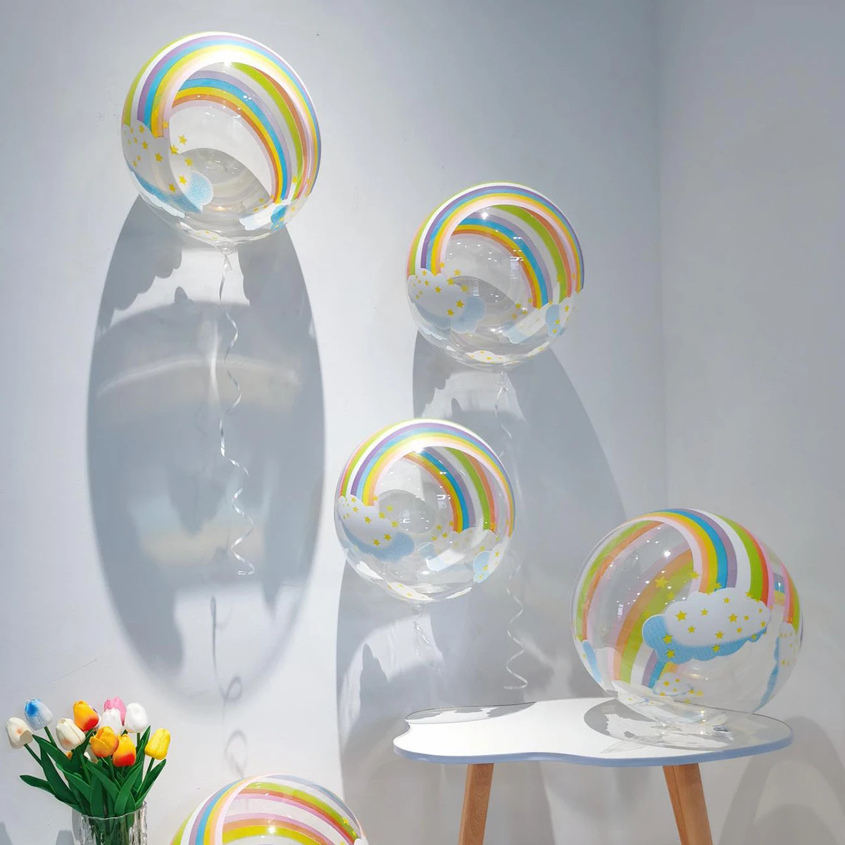 20inch Rainbow Cloud Bobo Balloons Rainbow Birthday Balloon Kids Girl Happy Unicorn Theme Birthday Party Decor Transparent Balon
20inch Rainbow Cloud Bobo Balloons Rainbow Birthday Balloon Kids Girl Happy Unicorn Theme Birthday Party Decor Transparent Balon