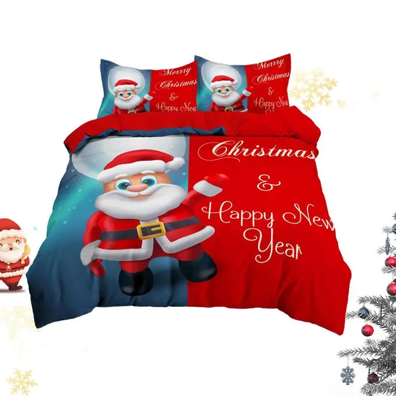 Red Christmas Cover Santa Claus Snowman Twin King Bedding Set Microfiber Cartoon Comforter Cover Great Gift With Pillowcases
Red Christmas Cover Santa Claus Snowman Twin King Bedding Set Microfiber Cartoon Comforter Cover Great Gift With Pillowcases