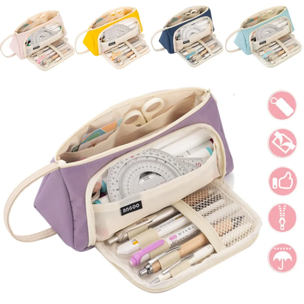 7 Colors Large Capacity Pencil Case Kawaii Pencilcase School Pen Case Supplies Pencil Bag Pencils Pouch Stationery Holder Box
7 Colors Large Capacity Pencil Case Kawaii Pencilcase School Pen Case Supplies Pencil Bag Pencils Pouch Stationery Holder Box