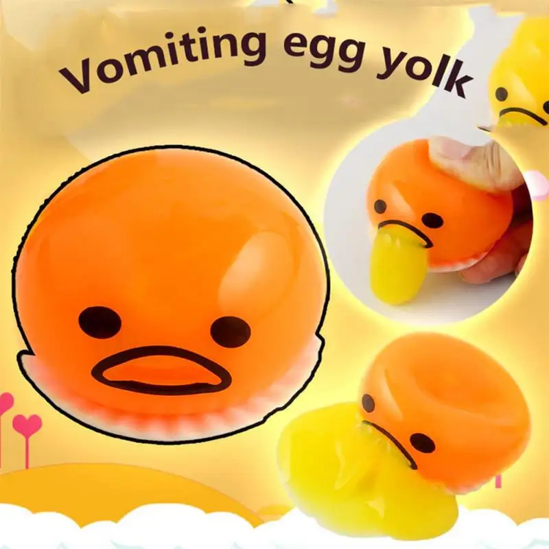 1pcs Halloween Wacky Toy Nausea Yolk Brother Vomiting Egg Huang Jun Lazy Egg Custard Vomiting Ball Reduce Pressure Funny Toys
1pcs Halloween Wacky Toy Nausea Yolk Brother Vomiting Egg Huang Jun Lazy Egg Custard Vomiting Ball Reduce Pressure Funny Toys