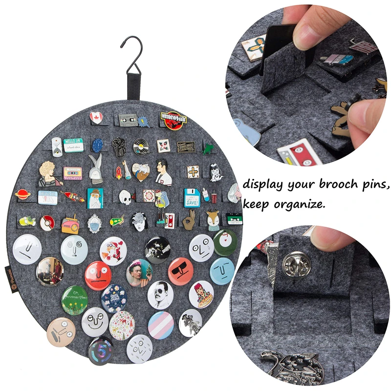 Round Felt Jewelry Display Stand Hanging Brooch Storage Small Jewelry Necklace Earring Ear Studs Felt Display Stand Storage Bag
Round Felt Jewelry Display Stand Hanging Brooch Storage Small Jewelry Necklace Earring Ear Studs Felt Display Stand Storage Bag
