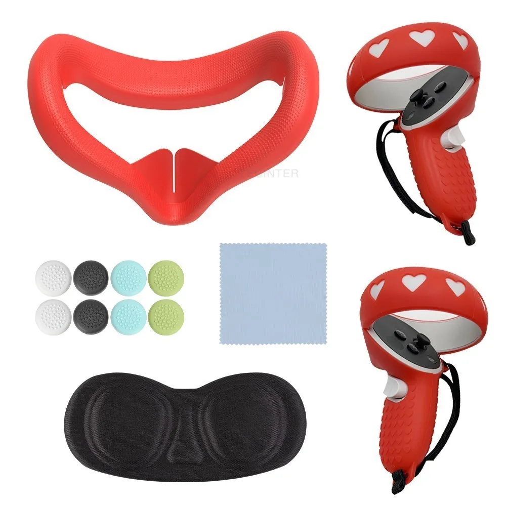 Silicone Cap Case Eye Cover Handle Grip VR Silicone Protective Face Cover Compatible for Oculus Quest 2 VR Accessories
Silicone Cap Case Eye Cover Handle Grip VR Silicone Protective Face Cover Compatible for Oculus Quest 2 VR Accessories