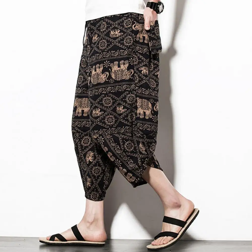 Simple Casual Trousers Skin-touching Cropped Pants Pockets Summer Men Chinese Style Pattern Cropped Pants Dressing Up
Simple Casual Trousers Skin-touching Cropped Pants Pockets Summer Men Chinese Style Pattern Cropped Pants Dressing Up
