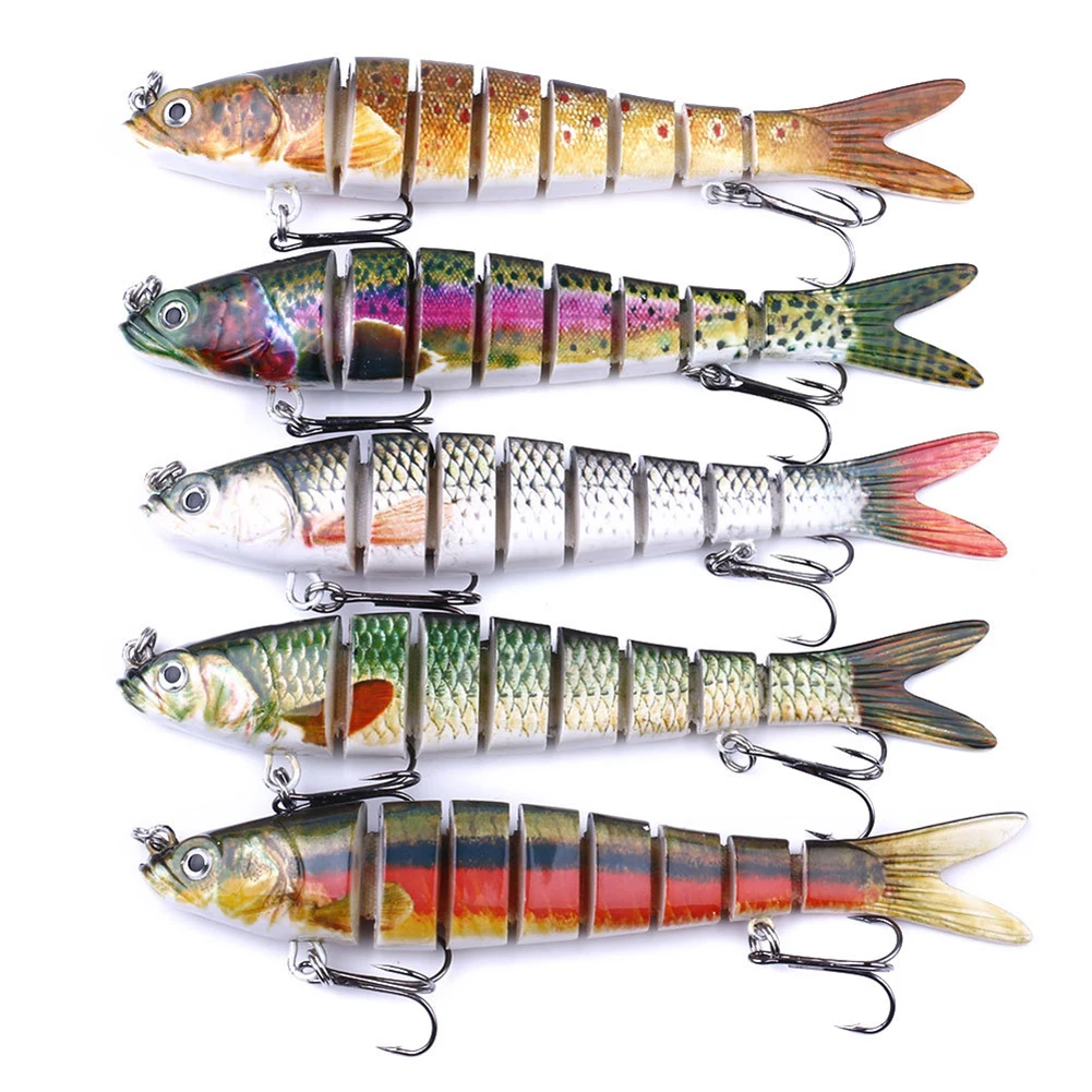1pc Fishing Lure Combination Crank Lure Knobby 8 Segments Hard Artificial Bionic Bait With 2 Treble Hooks Carp Fishing Accessory
1pc Fishing Lure Combination Crank Lure Knobby 8 Segments Hard Artificial Bionic Bait With 2 Treble Hooks Carp Fishing Accessory