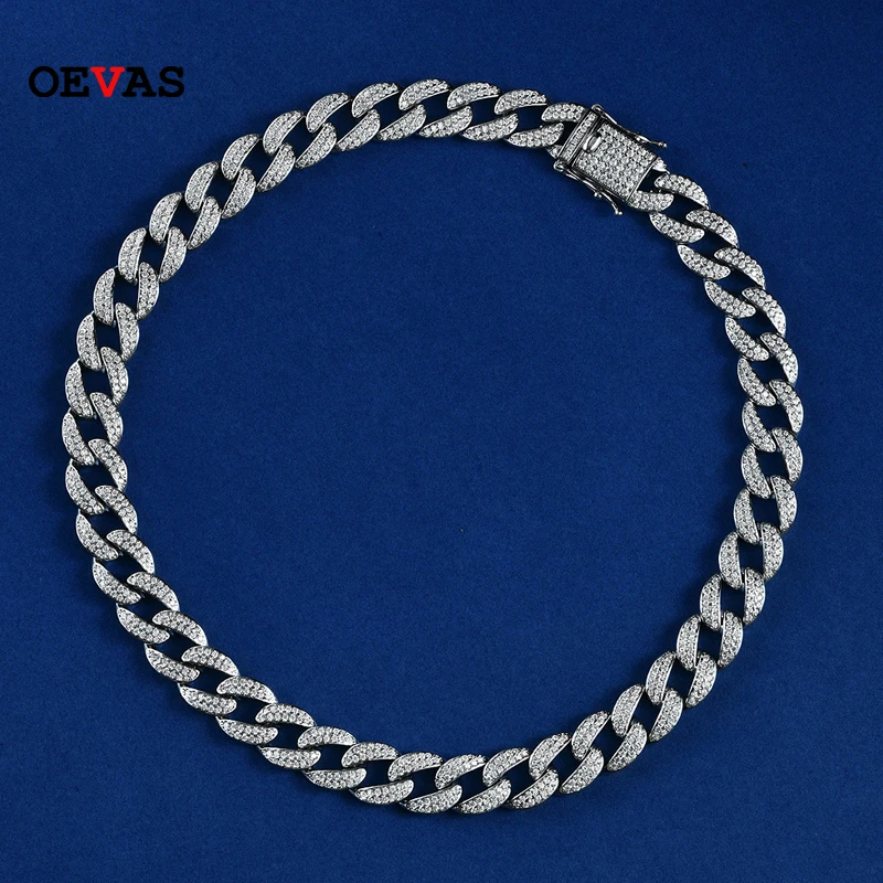 OEVAS 100% 925 Sterling Silver Sparkling 12mm High Carbon Diamond Chain Necklace For Women Party Fine Jewelry Gifts Wholesale
OEVAS 100% 925 Sterling Silver Sparkling 12mm High Carbon Diamond Chain Necklace For Women Party Fine Jewelry Gifts Wholesale