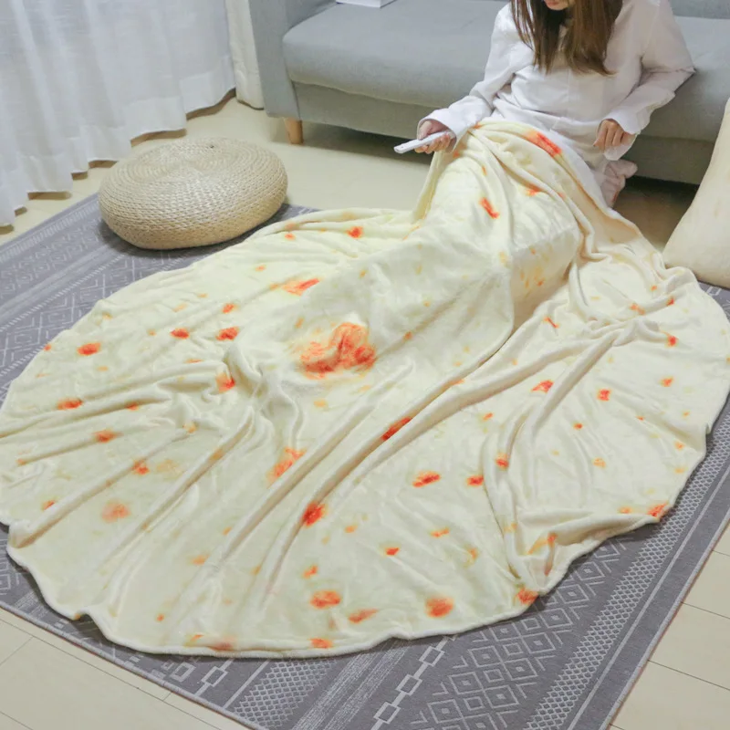 Tortilla Blanket Super Soft Flannel Burrito Blankets Round Shape Airplane Travel Throw Coral Fleece Pizza Nap Wraps Blanket
Tortilla Blanket Super Soft Flannel Burrito Blankets Round Shape Airplane Travel Throw Coral Fleece Pizza Nap Wraps Blanket