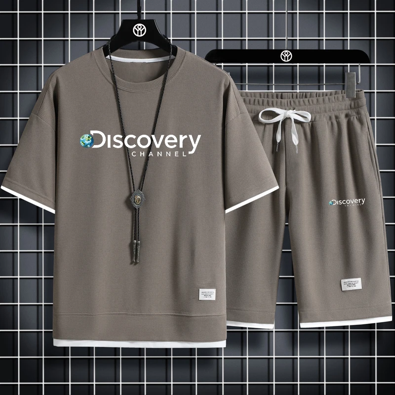 2023 Summer Discovery Men's Two Piece Linen Casual T-shirt and Shorts Set Men's Sports Set Fashion Short Sleeve Sportswear
2023 Summer Discovery Men's Two Piece Linen Casual T-shirt and Shorts Set Men's Sports Set Fashion Short Sleeve Sportswear