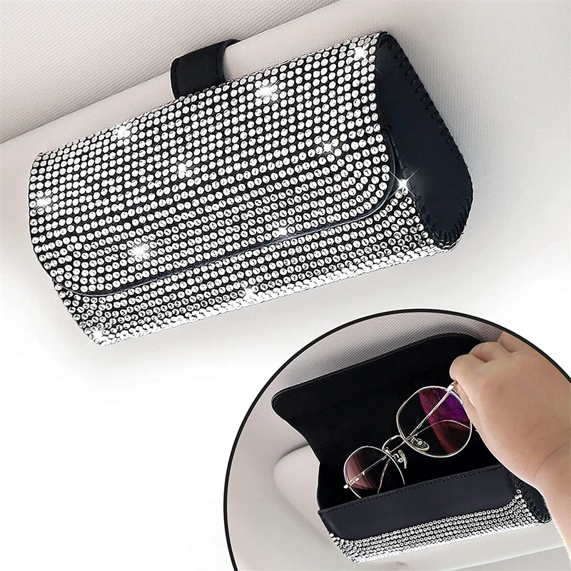 Bling Shiny Car Sun Visor Sunglasses Holder Glasses Case Organizer Glasses Box Holder Visor Sunshade Holder For Glasses
Bling Shiny Car Sun Visor Sunglasses Holder Glasses Case Organizer Glasses Box Holder Visor Sunshade Holder For Glasses