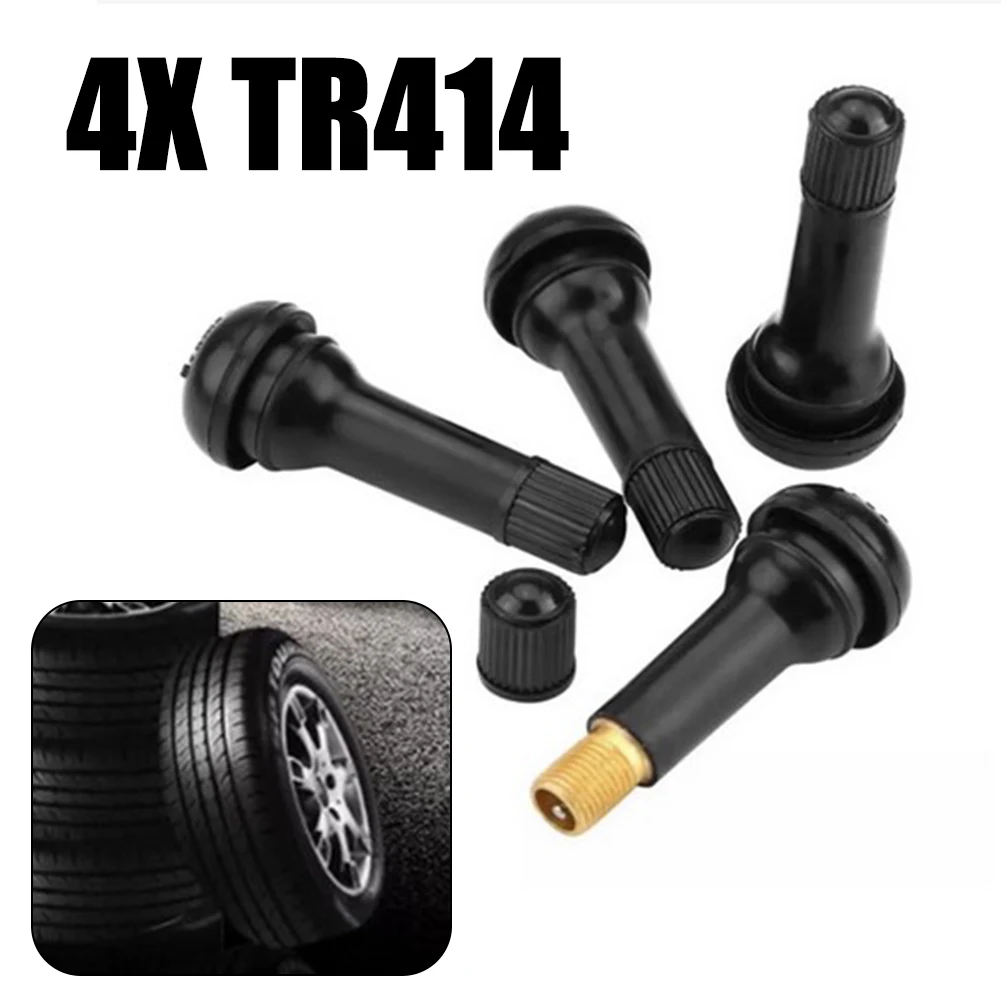 4PCS TR414 Wheel Tire Valve High Quality Universal Tyre Rubber Valve Stems With Dust Cap Tubeless Nozzle Wi/ Valve Core
4PCS TR414 Wheel Tire Valve High Quality Universal Tyre Rubber Valve Stems With Dust Cap Tubeless Nozzle Wi/ Valve Core