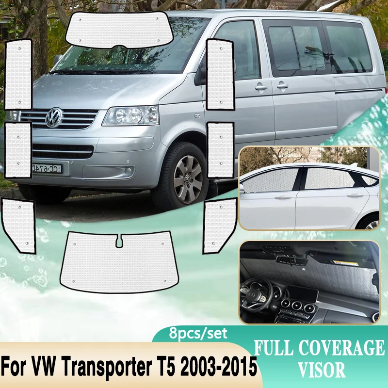 Full Covers Sunshades For VW Volkswagen Transporter T5 Caravelle Multivan Doubleback 2003~2015 SWB Car Visor Accessories 2004
Full Covers Sunshades For VW Volkswagen Transporter T5 Caravelle Multivan Doubleback 2003~2015 SWB Car Visor Accessories 2004