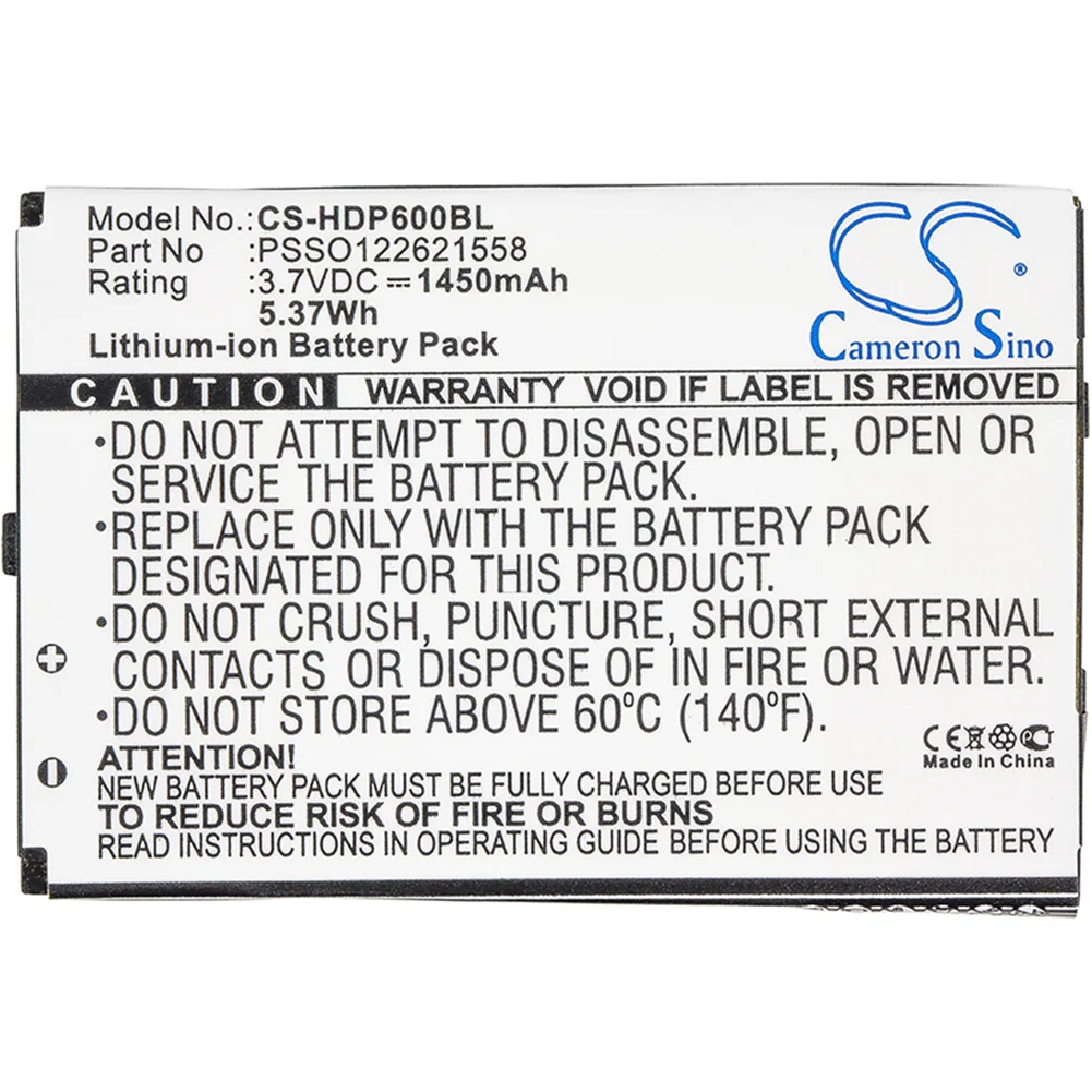 Cameron Sino 1450mA Battery for Handheld 6000,6000LU1,Dolphin 6000 PSSO122621558
Cameron Sino 1450mA Battery for Handheld 6000,6000LU1,Dolphin 6000 PSSO122621558