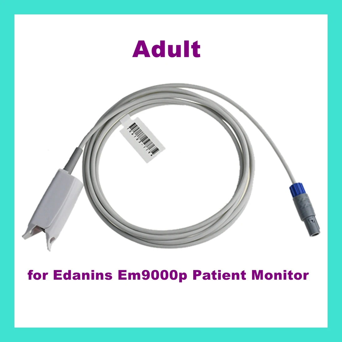 Adult Finger Clip Ear Clip Silicone Long Cable Oxygen Reusable Spo2 Sensor Adapt for Edanins Em9000p Patient Monitor
Adult Finger Clip Ear Clip Silicone Long Cable Oxygen Reusable Spo2 Sensor Adapt for Edanins Em9000p Patient Monitor