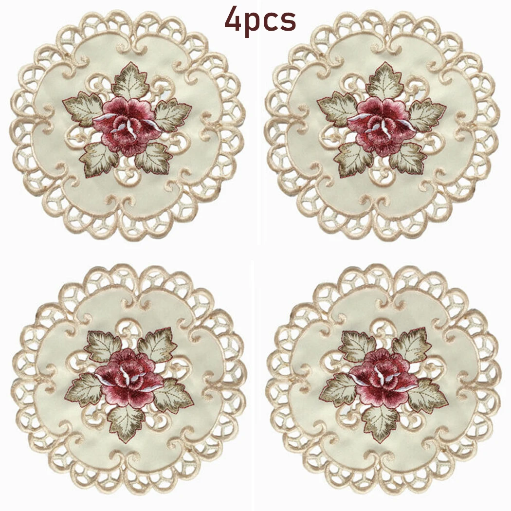 Satin Placemat Tableware Flower Gift Home Party Place mat Reusable Round Wedding Cover 4pcs Beige Dining Table
Satin Placemat Tableware Flower Gift Home Party Place mat Reusable Round Wedding Cover 4pcs Beige Dining Table