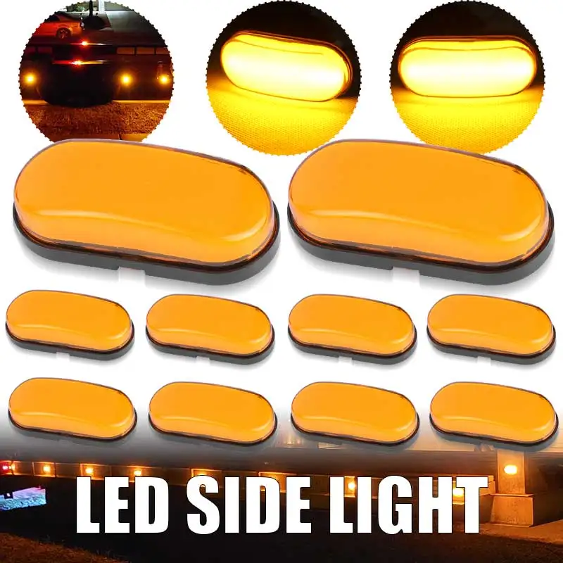 10pcs LED Side Marker Light Clearance Light Signal Lamp Reverse Warning Light Tail Brake Lamp For Trucks Trailer Tractor Van Bus
10pcs LED Side Marker Light Clearance Light Signal Lamp Reverse Warning Light Tail Brake Lamp For Trucks Trailer Tractor Van Bus