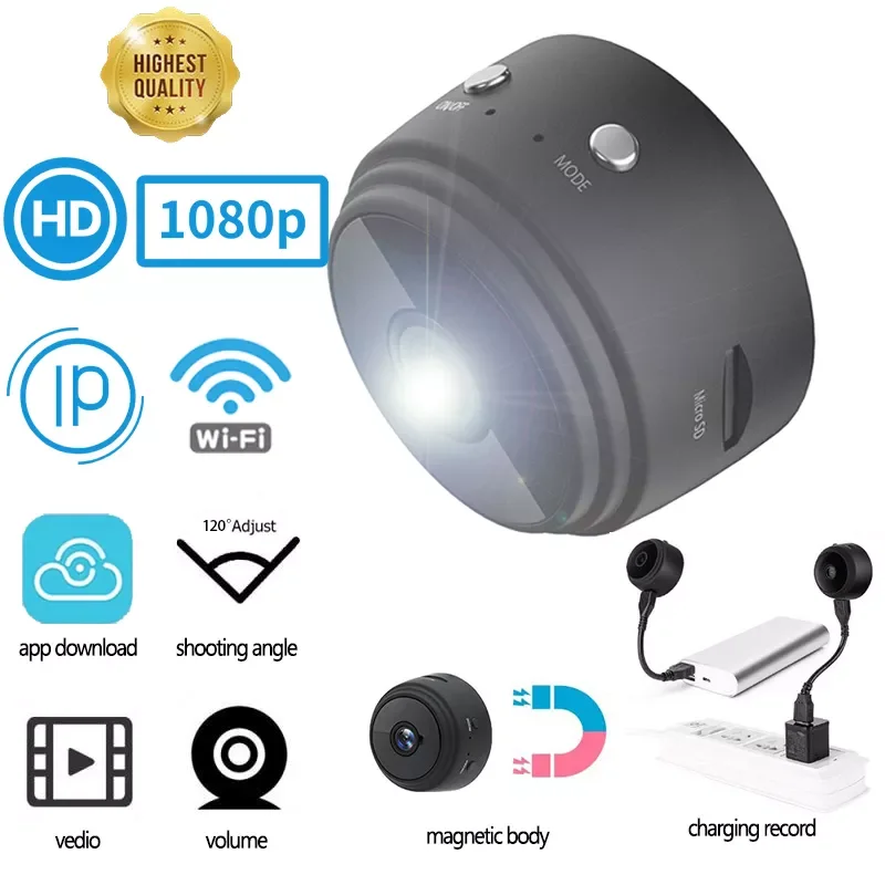 Version A9 Mini Camera 1080p HD Ip Camera Micro Camera Wireless Security Mini Camcorders Wifi Camera Video Recorder
Version A9 Mini Camera 1080p HD Ip Camera Micro Camera Wireless Security Mini Camcorders Wifi Camera Video Recorder
