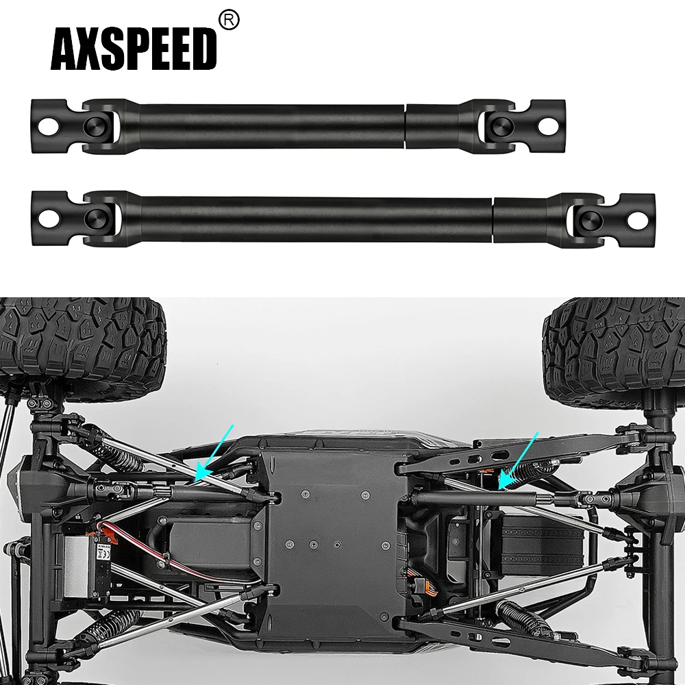 AXSPEED 1Pair Steel Front & Rear Drive Shaft for Axial RBX10 AXI03005 1/10 RC Crawler Car Model Upgrade Parts
AXSPEED 1Pair Steel Front & Rear Drive Shaft for Axial RBX10 AXI03005 1/10 RC Crawler Car Model Upgrade Parts