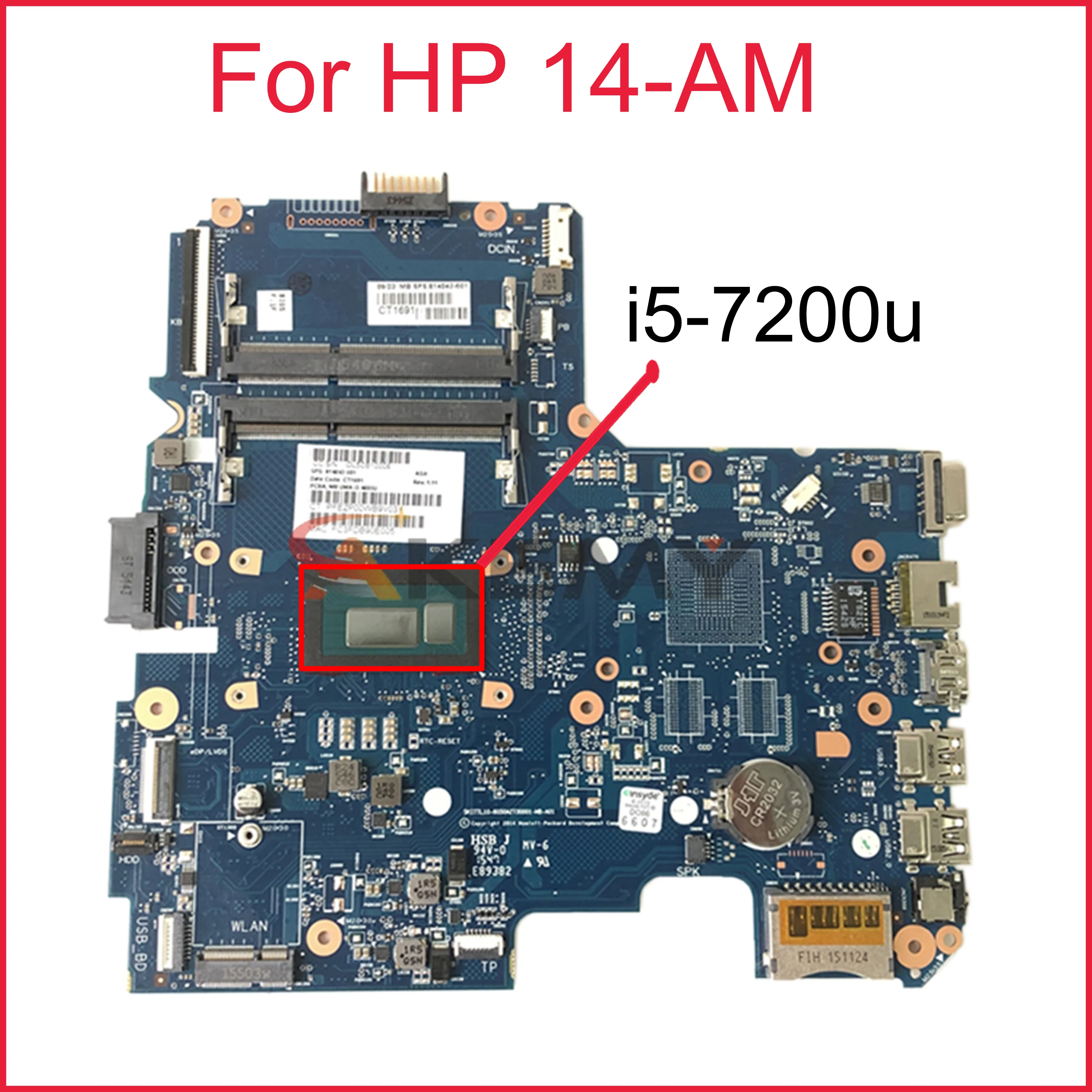 For HP 14-AM Series Laptop Motherboard 902596-601 902596-001 With i5-7200u CPU 6050A2822501-MB-A02 DDR4 MB 100% Tested Fast Ship
For HP 14-AM Series Laptop Motherboard 902596-601 902596-001 With i5-7200u CPU 6050A2822501-MB-A02 DDR4 MB 100% Tested Fast Ship