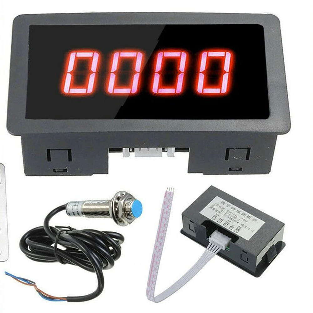 Moter Speed Measuring Instrument 4 Digital LED Tachometer Gauge RPM Speed Meter + Hall Proximity Switch Sensor NPN Car Products
Moter Speed Measuring Instrument 4 Digital LED Tachometer Gauge RPM Speed Meter + Hall Proximity Switch Sensor NPN Car Products