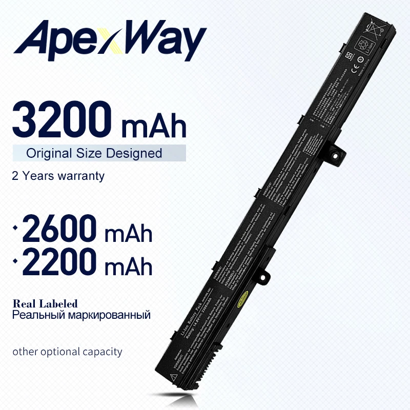 Совершенно новая батарея Apexway для ноутбука A41N1308 A31N1319 0B110-00250100 X551M для ASUS X451 X451C X451CA X551 X551C X551CA series
Совершенно новая батарея Apexway для ноутбука A41N1308 A31N1319 0B110-00250100 X551M для ASUS X451 X451C X451CA X551 X551C X551CA series