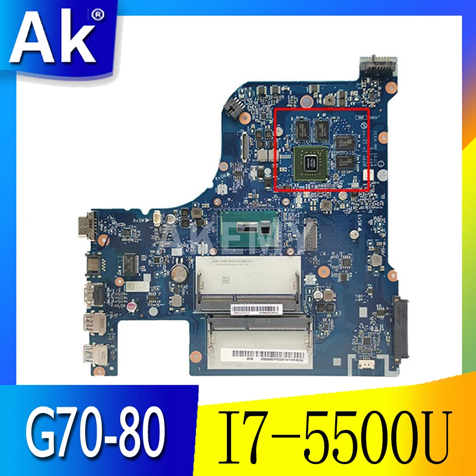 NM-A331 Laptop motherboard for Lenovo G70-80 original mainboard I7-5500U GT920M
NM-A331 Laptop motherboard for Lenovo G70-80 original mainboard I7-5500U GT920M