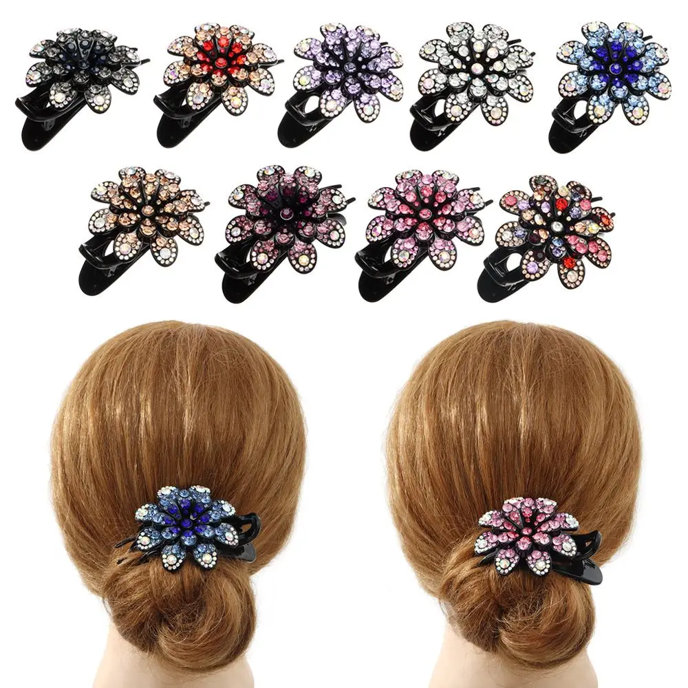 Shiny Rhinestone Flower Hairpin Acrylic Duckbill Clip Hair Claw Female floral Barrettes Hair Clips for Women Headwear
Shiny Rhinestone Flower Hairpin Acrylic Duckbill Clip Hair Claw Female floral Barrettes Hair Clips for Women Headwear