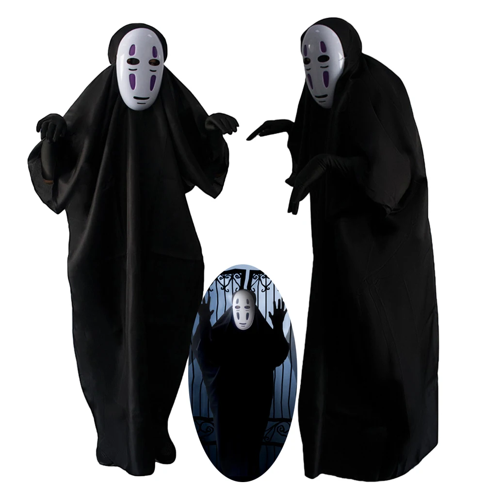 Anime Spirited Away No Face Man Cosplay Costume 3pcs Clothes Gloves Mask Nightclub Halloween Stage Performance Costumes Unisex
Anime Spirited Away No Face Man Cosplay Costume 3pcs Clothes Gloves Mask Nightclub Halloween Stage Performance Costumes Unisex
