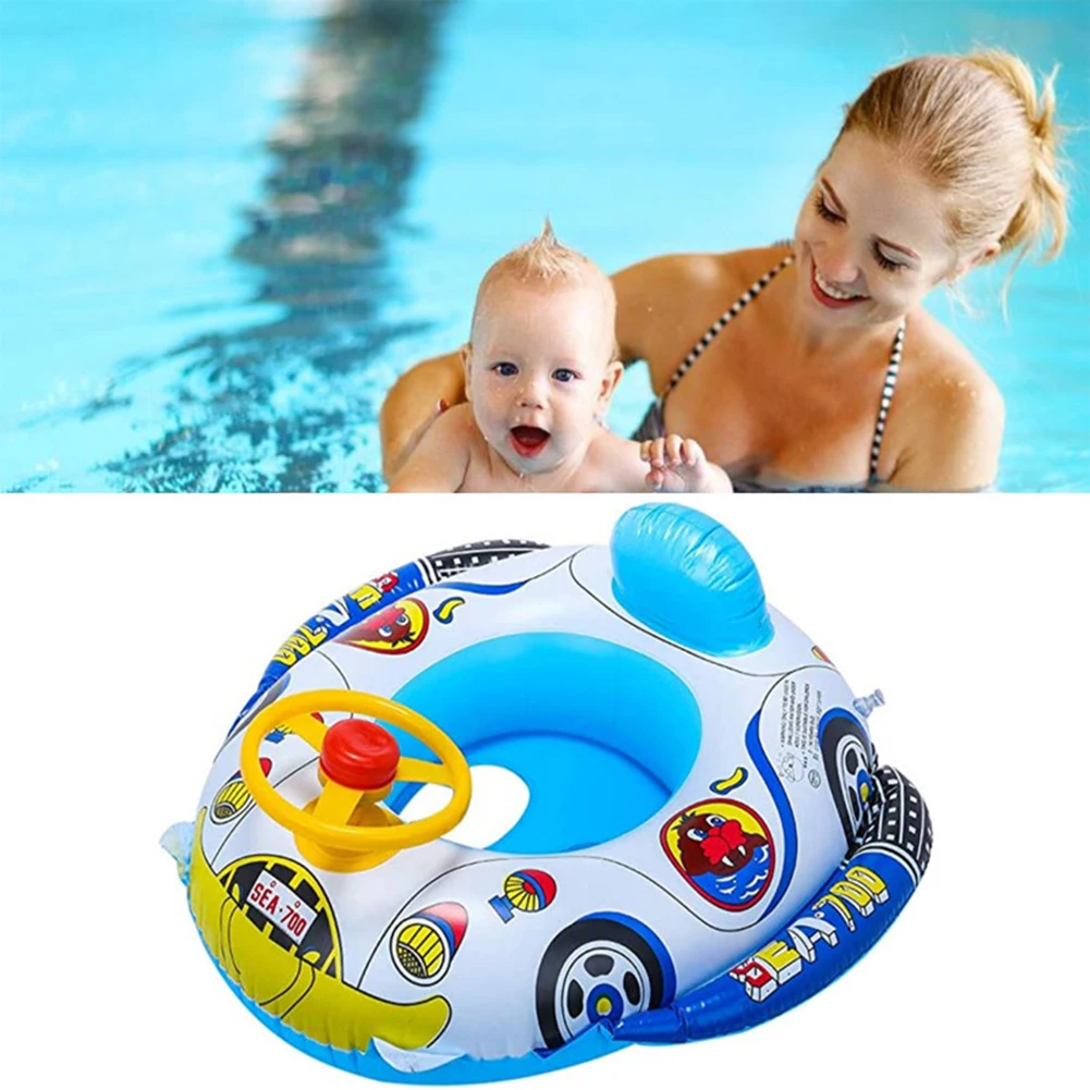 PVC Simming RIng Floating Seat Air Mattress Water Baby Seat Ring Inflatable Car Steering Wheel Boat Playing Toy Random Color
PVC Simming RIng Floating Seat Air Mattress Water Baby Seat Ring Inflatable Car Steering Wheel Boat Playing Toy Random Color