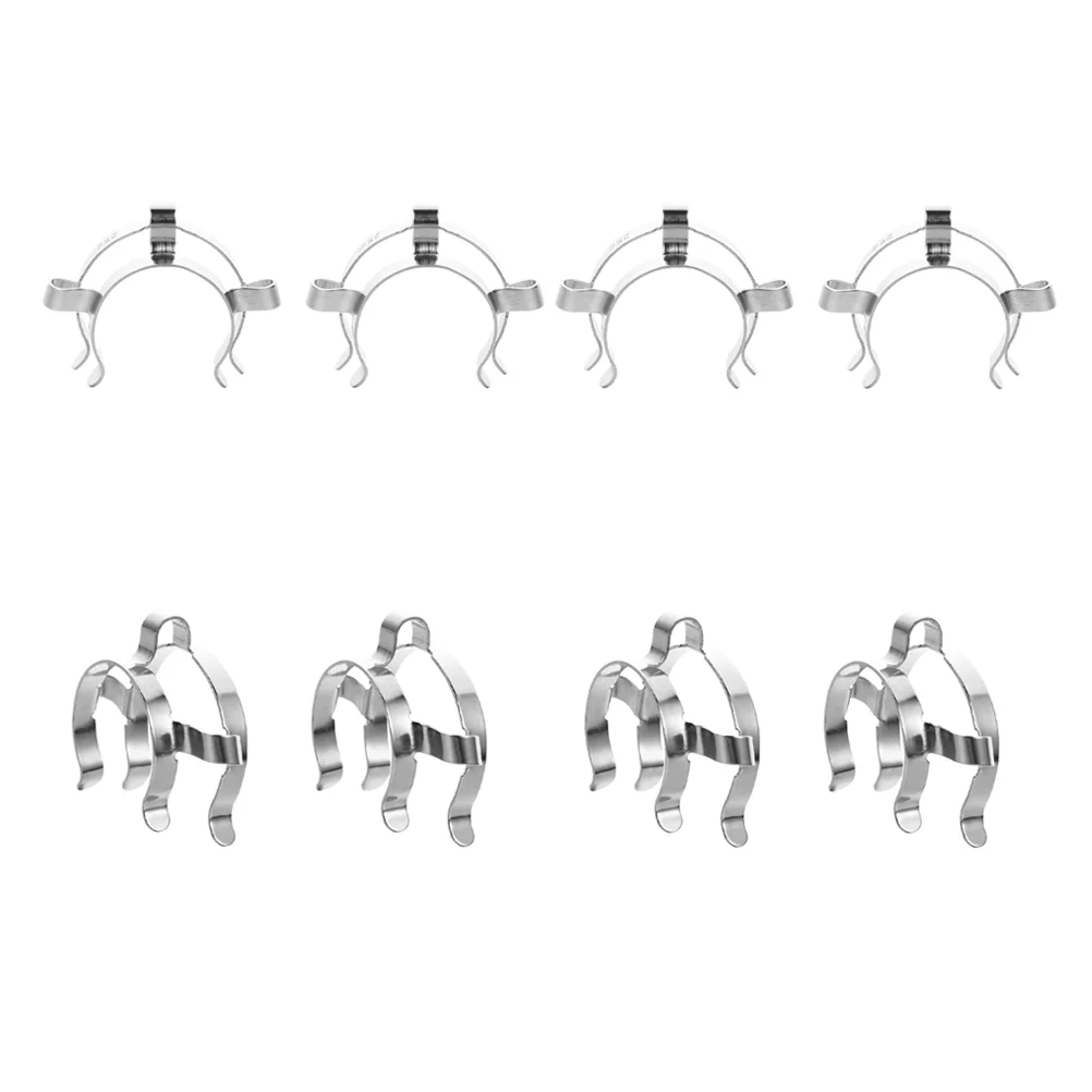 8pcs Stainless Steel Glass Taper Keck Clips Joint Clips for School Laboratory Experiment
8pcs Stainless Steel Glass Taper Keck Clips Joint Clips for School Laboratory Experiment