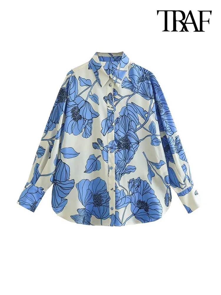 TRAF Women Fashion Floral Print Flowy Shirts Vintage Long Sleeve Front Button Female Blouses Blusas Chic Tops
TRAF Women Fashion Floral Print Flowy Shirts Vintage Long Sleeve Front Button Female Blouses Blusas Chic Tops