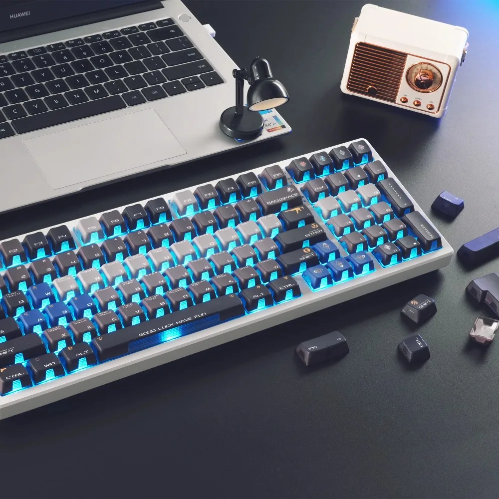XVX VAL-Aurora Theme 125 колпачок для клавиш OEM профиль PBT + ПК все пять Сторон