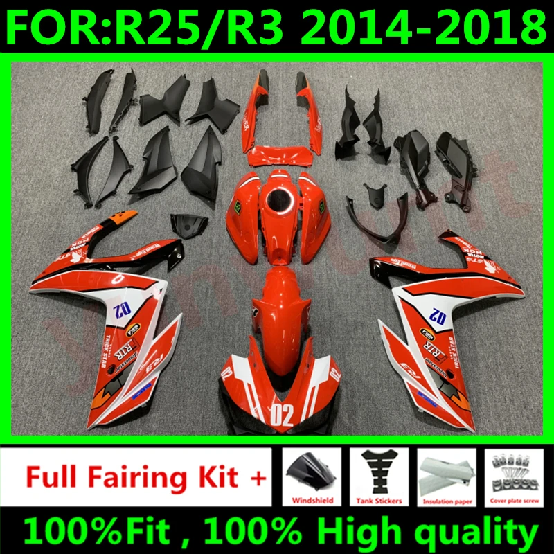 NEW ABS Motorcycle Injection Fairing Kit fit For YZF R25 R3 R 25 3 2015 2016 2017 2018 Bodywork Fairings kits set white red
NEW ABS Motorcycle Injection Fairing Kit fit For YZF R25 R3 R 25 3 2015 2016 2017 2018 Bodywork Fairings kits set white red