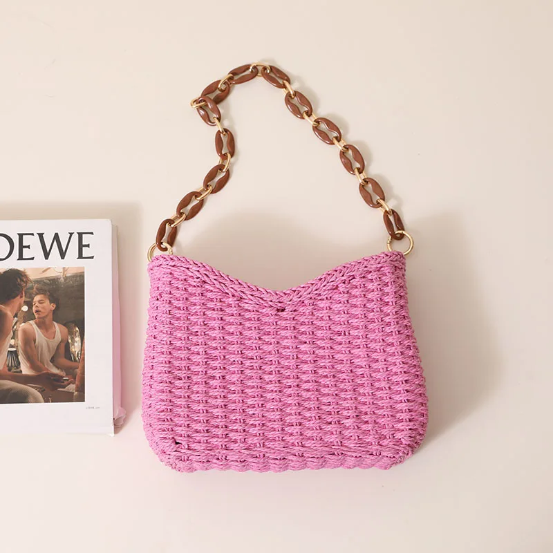 Straw Woven Shoulder Bag for Women Summer Beach Travel Crossbody Handbag Classics Satchel Purse
Straw Woven Shoulder Bag for Women Summer Beach Travel Crossbody Handbag Classics Satchel Purse