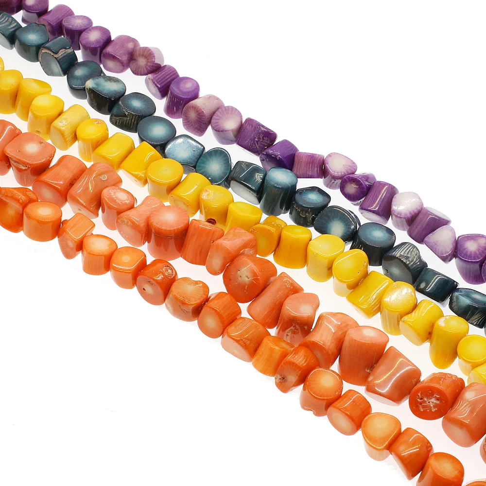 6-9mm 10-12mm Irregular Shape Coral Loose Beads Jewelry for Necklace Orange Purple Blue Yellow Colors for Your Choice
6-9mm 10-12mm Irregular Shape Coral Loose Beads Jewelry for Necklace Orange Purple Blue Yellow Colors for Your Choice