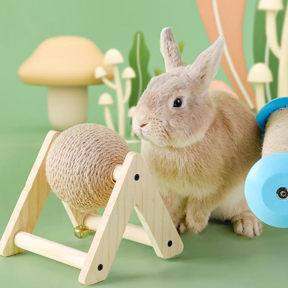 Rabbit Scratch Toy Natural Solid Wood Sisal Scratching Ball for Indoor Kittens Claws Scratching Ball Pet accessories
Rabbit Scratch Toy Natural Solid Wood Sisal Scratching Ball for Indoor Kittens Claws Scratching Ball Pet accessories