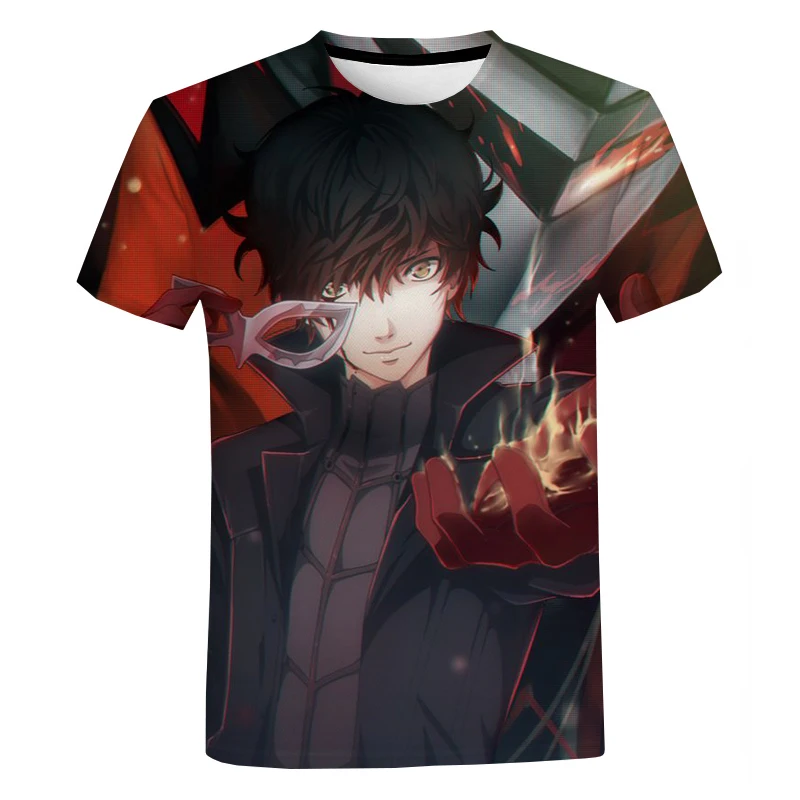 Fashion New Persona 5 Anime Game T Shirts Summer Men Casual Oversized T-shirt Harajuku Streetwear O-neck Short Sleeves Tops
Fashion New Persona 5 Anime Game T Shirts Summer Men Casual Oversized T-shirt Harajuku Streetwear O-neck Short Sleeves Tops