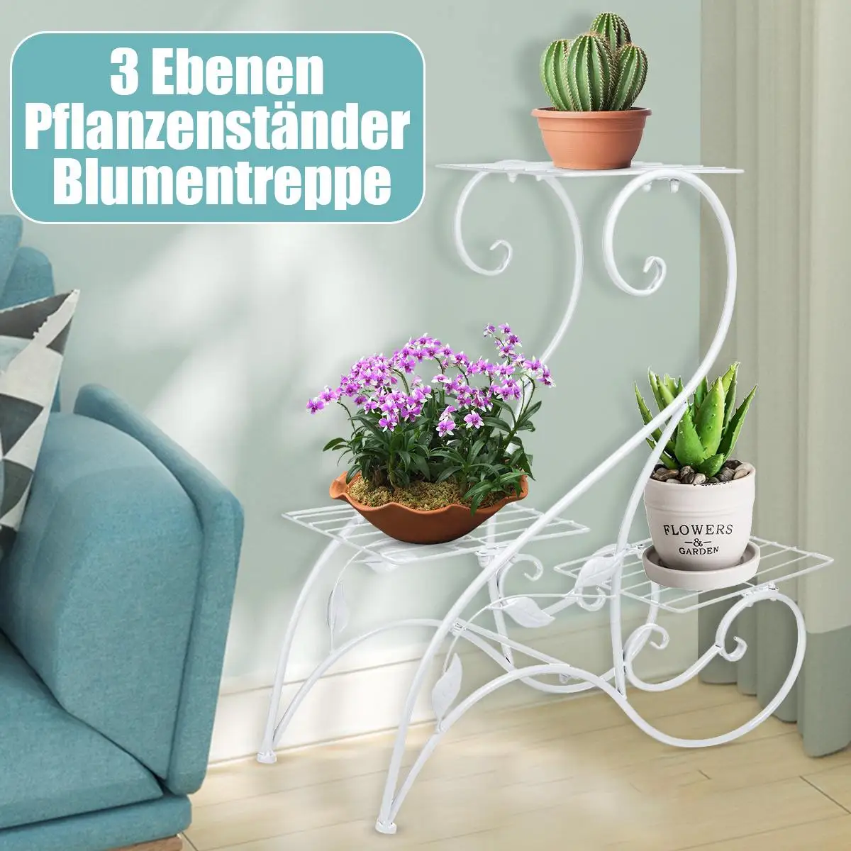 3 Tier European Wrought Iron Flower Stand Indoor Multi-story Flower Stand Rack Floor-standing Balcony Flower Pot Shelves
3 Tier European Wrought Iron Flower Stand Indoor Multi-story Flower Stand Rack Floor-standing Balcony Flower Pot Shelves