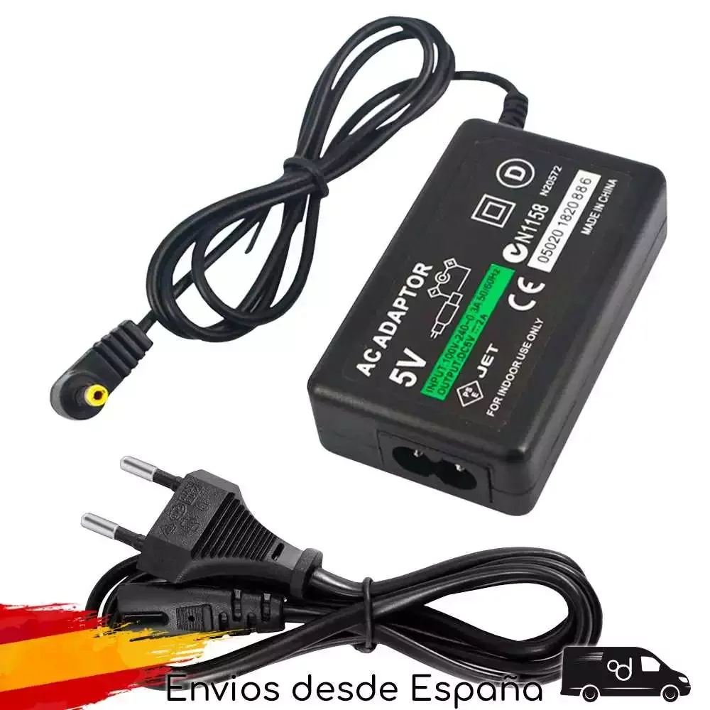 Home Wall Charger Adapter Power Supply 2 Pin Euro Plug Black compatible with PSP FAT Slim Street 1000 2000 3000
Home Wall Charger Adapter Power Supply 2 Pin Euro Plug Black compatible with PSP FAT Slim Street 1000 2000 3000