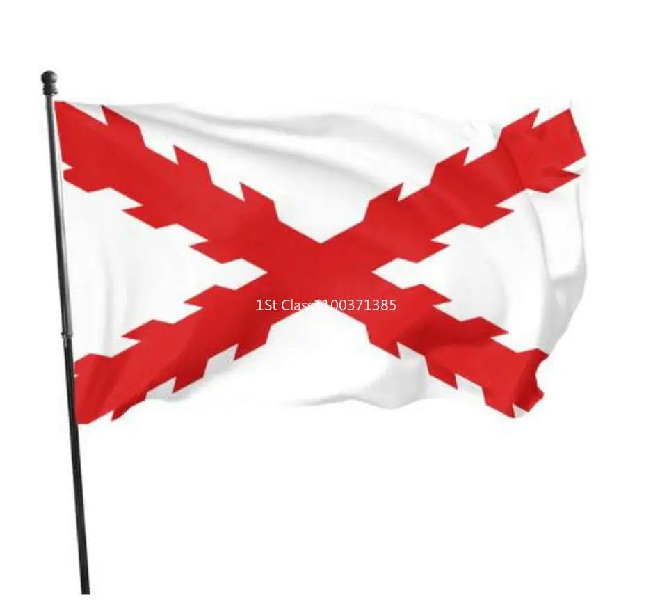 Custom Spanish Empire Burgundy Cross flag 90X150cm Flying 100% Polyester Waterproof Spain Royal Flags
Custom Spanish Empire Burgundy Cross flag 90X150cm Flying 100% Polyester Waterproof Spain Royal Flags