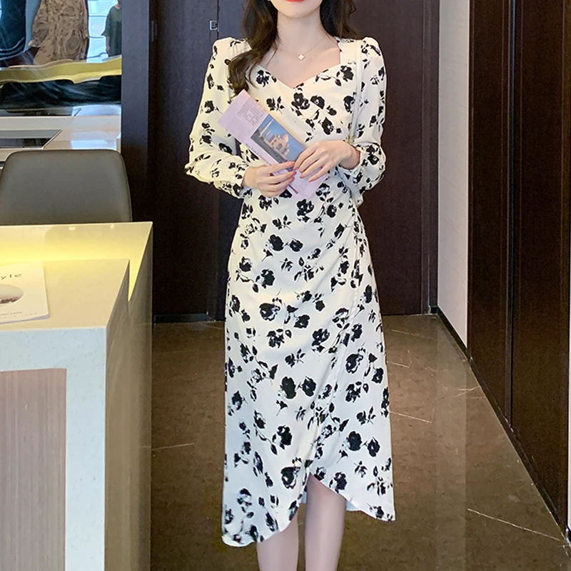 Женское Повседневное платье с длинным рукавом, Длинное свободное платье с квадратным вырезом и цветочным принтом, 24595
Женское Повседневное платье с длинным рукавом, Длинное свободное платье с квадратным вырезом и цветочным принтом, 24595