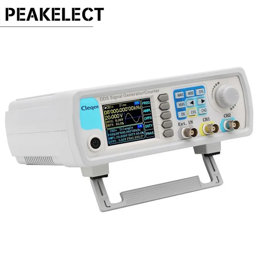 Peakchoose JDS6600-15M 15MHz DDS генератор сигналов с цифровым управлением Двухканальный