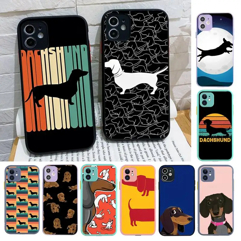 Dachshund Silhouette Dog Phone Case for iPhone X XR XS 7 8 Plus 11 12 13 pro MAX 13mini Translucent Matte Case
Dachshund Silhouette Dog Phone Case for iPhone X XR XS 7 8 Plus 11 12 13 pro MAX 13mini Translucent Matte Case