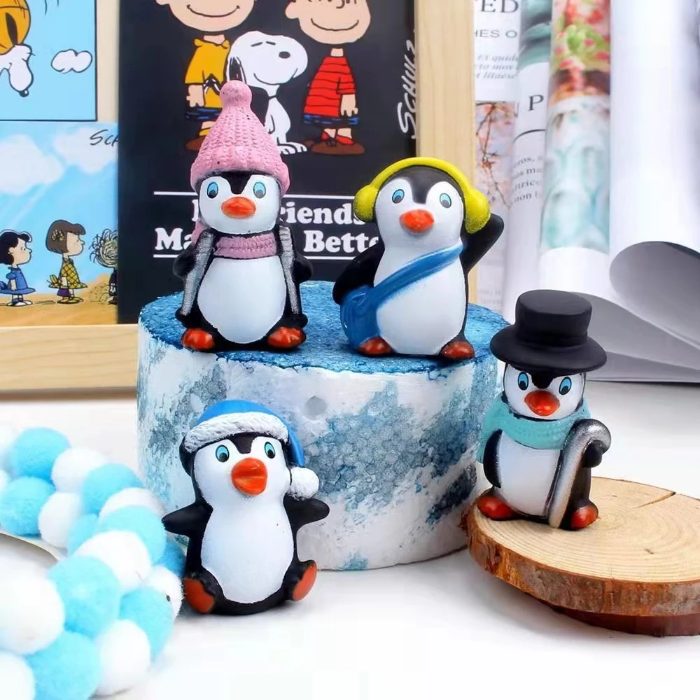 Vinyl Penguin 4-piece Set Winter Penguin Cake Decoration Christmas Ice and Snow Theme Baking Dress Up Fish Tank Decoration
Vinyl Penguin 4-piece Set Winter Penguin Cake Decoration Christmas Ice and Snow Theme Baking Dress Up Fish Tank Decoration