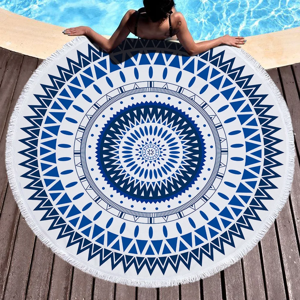150 CM Beach Towel Quick-Dry Throws Mandala Tapestry Wall Hanging Bohemian Beach Camping Round Carpet Blanket Outdoor Picnic Mat
150 CM Beach Towel Quick-Dry Throws Mandala Tapestry Wall Hanging Bohemian Beach Camping Round Carpet Blanket Outdoor Picnic Mat